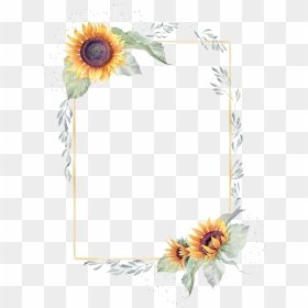 Sunflower Border Png Page - Sunflower Frame Free Png, Transparent Png - gothic border png