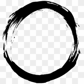 6 Grunge Circle Frame - Black Circle Border Png, Transparent Png - grunge line png