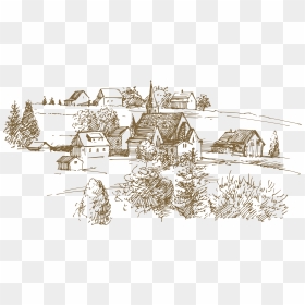 Agriculture Drawing Farm Field - Farm Drawing Png, Transparent Png - field png