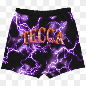 Lil Tecca Merch Shorts, HD Png Download - purple lightning png
