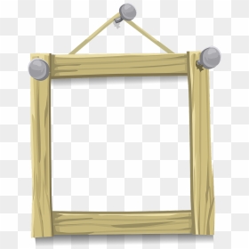 #frames #frame #wood #photo #hang #nail - Hanging Photo Frames Png, Transparent Png - wood picture frame png
