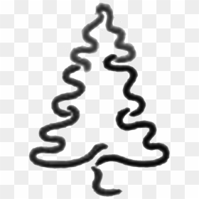 Christmas Tree Outline - Illustration, HD Png Download - tree outline png