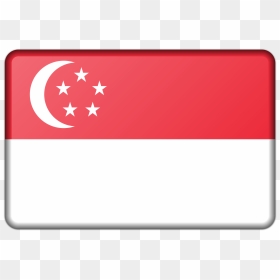 Singapore Flag Clip Arts - Singapore Flag Cartoon Svg, HD Png Download - flag.png