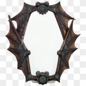 Gothic Mirror Frame Png , Png Download - Gothic Bat Mirror, Transparent Png - gothic border png