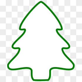 Christmas Tree Outline Clip Art Png, Transparent Png - tree outline png