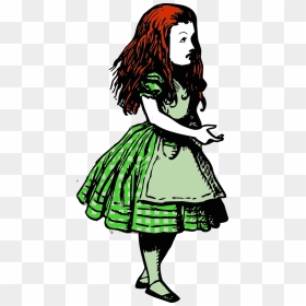 Silhouette Alice In Wonderland Png, Transparent Png - red hair png