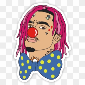 Transparent Clown Nose Png - Lil Pump Sticker, Png Download - clown nose png