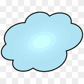 Transparent Blue Bubble Png - Wolkjes Transparant, Png Download - thinking cloud png