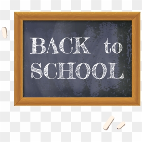 Back To School Chalkboard - Sign, HD Png Download - chalkboard background png