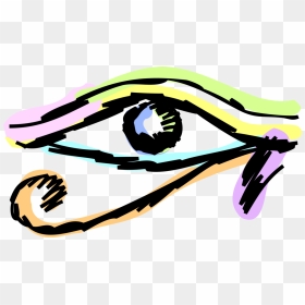 Vector Illustration Of Eye Of Horus Ancient Egyptian - Eye Of Horus, HD Png Download - egyptian png