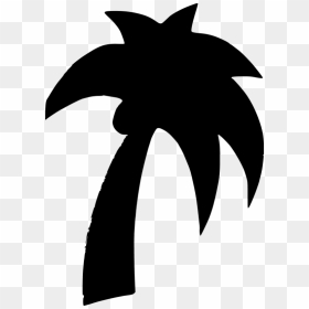 Shapes Palm Tree - Red Palm Tree Clip Art, HD Png Download - palm tree vector png