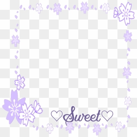 #mq #purple #flowers #flower #sweet #frame #frames - Jasmine, HD Png Download - purple flower crown png