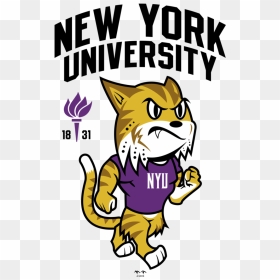 Transparent Bobcat Png - Bobcat New York University Mascot, Png Download - bobcat png