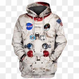 Transparent Broken Matt Hardy Png - Neil Armstrong Space Suit Hoodie, Png Download - space suit png