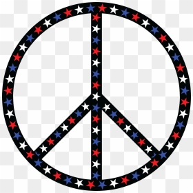 Free Clipart Of A Patriotic - Peace Sign No Background, HD Png Download - patriotic png