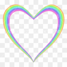 Heart, HD Png Download - rainbow heart png