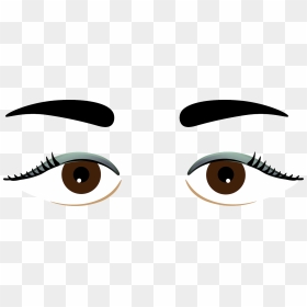 Cartoon Girl Eyes Transparent Background, HD Png Download - eye clipart png
