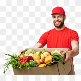 Peapod Grocery Delivery App Clone - Vegetable Delivery Boy Png, Transparent Png - delivery png