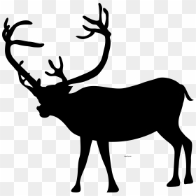 Christmas Black Color Deer Clipart Png Â - Black Deer Coloring Pages, Transparent Png - deer skull png