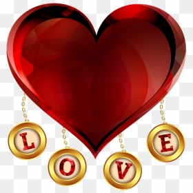 Love Heart Transparent Background, HD Png Download - red design png