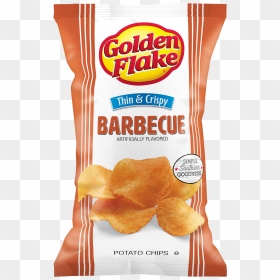 Golden Flake Thin & Crispy Potato Chips, Barbecue - Potato Chip, HD Png Download - gold flakes png