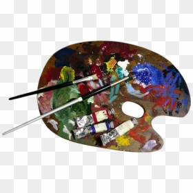 #aesthetic #paint #artsupplies #palette #warm - Art Supplies Aesthetic Transparent, HD Png Download - art supplies png