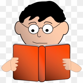 Reading Man With Glasses Png Clip Arts - Reading Clip Art, Transparent Png - cartoon glasses png