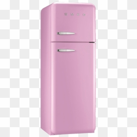 Smeg Pink Refrigerator - Refrigerator, HD Png Download - refrigerator png