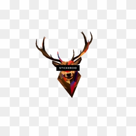 Geoetric Lieb Keramik Stern-ornament Clipart , Png - Deer Logo Png, Transparent Png - deer skull png
