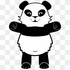 Giant Panda, HD Png Download - panda face png