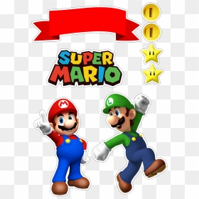 Mario Clipart Tall - Topper De Mario Bros, HD Png Download - mario.png