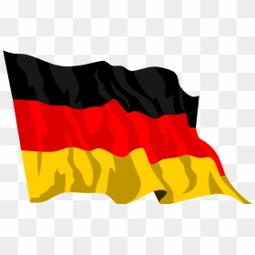 German Flag Waving Gif Cartoon, HD Png Download - german flag png