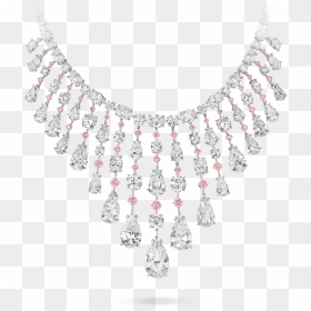 10 41 057 Ps Oval Wht Diam Pink Neck Crop Copy Gradient - Necklace, HD Png Download - white oval png