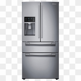 Refrigerator Png Photos - 4 Door French Door Refrigerator Samsung, Transparent Png - refrigerator png