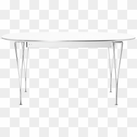 B619 Table Series White Laminate - Coffee Table, HD Png Download - white oval png