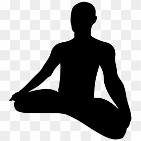 Meditation , Png Download - Meditate Person Black And White Silhouette, Transparent Png - meditation png
