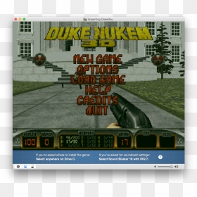Dosgames5 - Duke Nukem 3d, HD Png Download - scanlines png