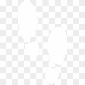 Footprint Icon White Png, Transparent Png - shoe print png
