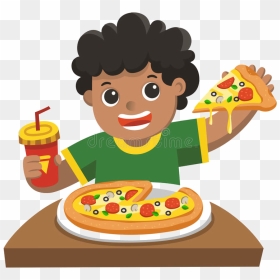 Thumb Image - Kids Eating Pizza Clipart, HD Png Download - eating png