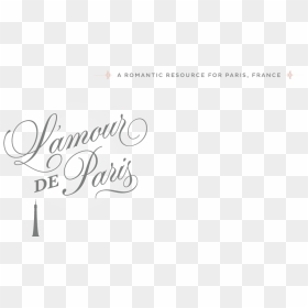 L"amour De Paris - Calligraphy, HD Png Download - destellos de luz png