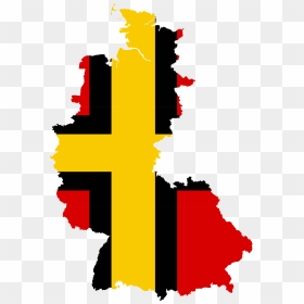 Flag Map Of West Germany - West Germany Png, Transparent Png - german flag png