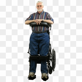 Man Standing In Superstand Wheelchair - Wheelchair Standing, HD Png Download - man standing png