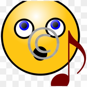 Smiley Face Sing Clip Art, HD Png Download - emoticon png