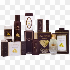 Group Of Body Spray , Png Download - Original Royal Mirage Perfume, Transparent Png - spray png