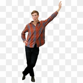 Cut Out People Leaning, HD Png Download - man standing png
