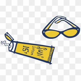 Sunscreen & Sunglasses Clip Arts - Clip Art Of Sunscreen, HD Png Download - sunscreen png