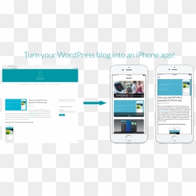 Rescuethemes Ios Wordpress Blog App - Blog App, HD Png Download - iphone template png