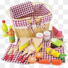 Slice & Share Picnic Basket - Picnic Basket With Food, HD Png Download - picnic basket png
