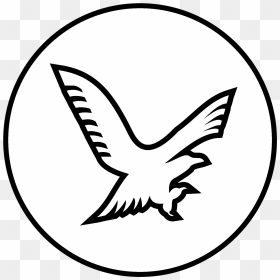 Gold Eagle Logo Black And White - White Eagle Logo, HD Png Download - eagle logo png