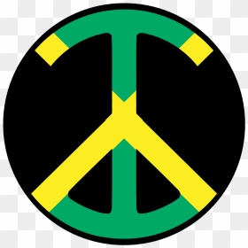 Jamaica Peace Symbol Flag 4 Flagartist - Jamaica Symbol, HD Png Download - jamaican flag png